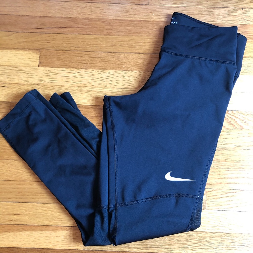 Nike Dri Fit Black Mesh Leggings